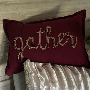 GATHER throw pillow